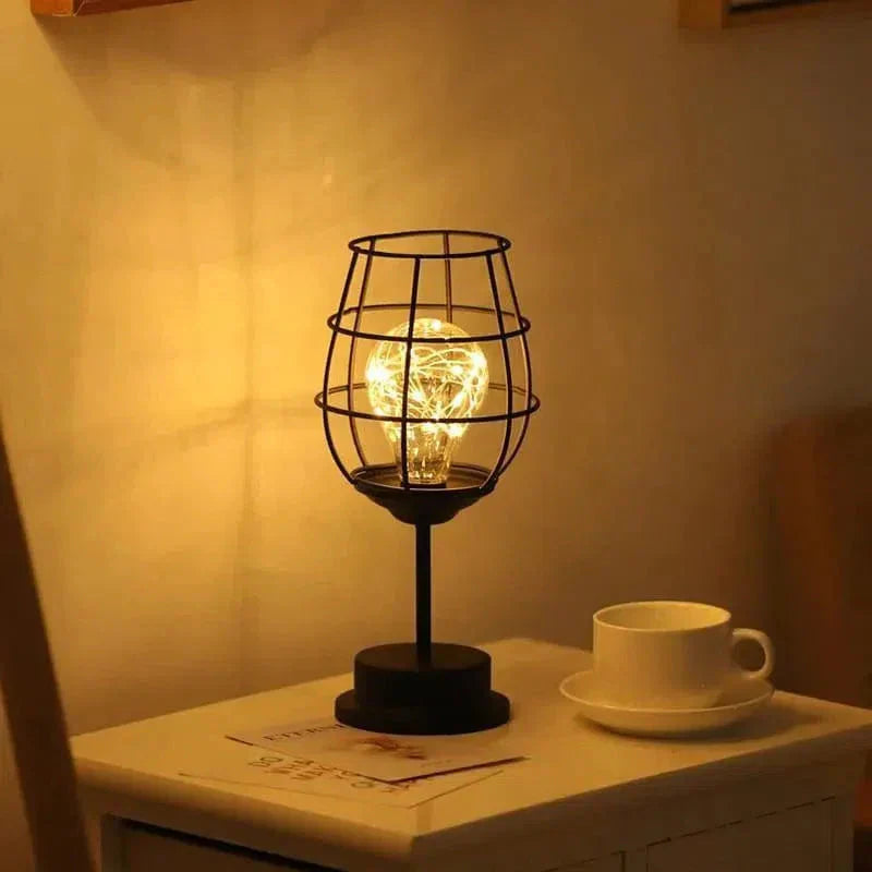 Lampe de Chevet LED sans Fil Rétro-Chic