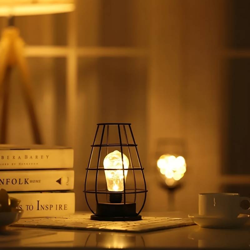 Lampe de Chevet LED sans Fil Rétro-Chic