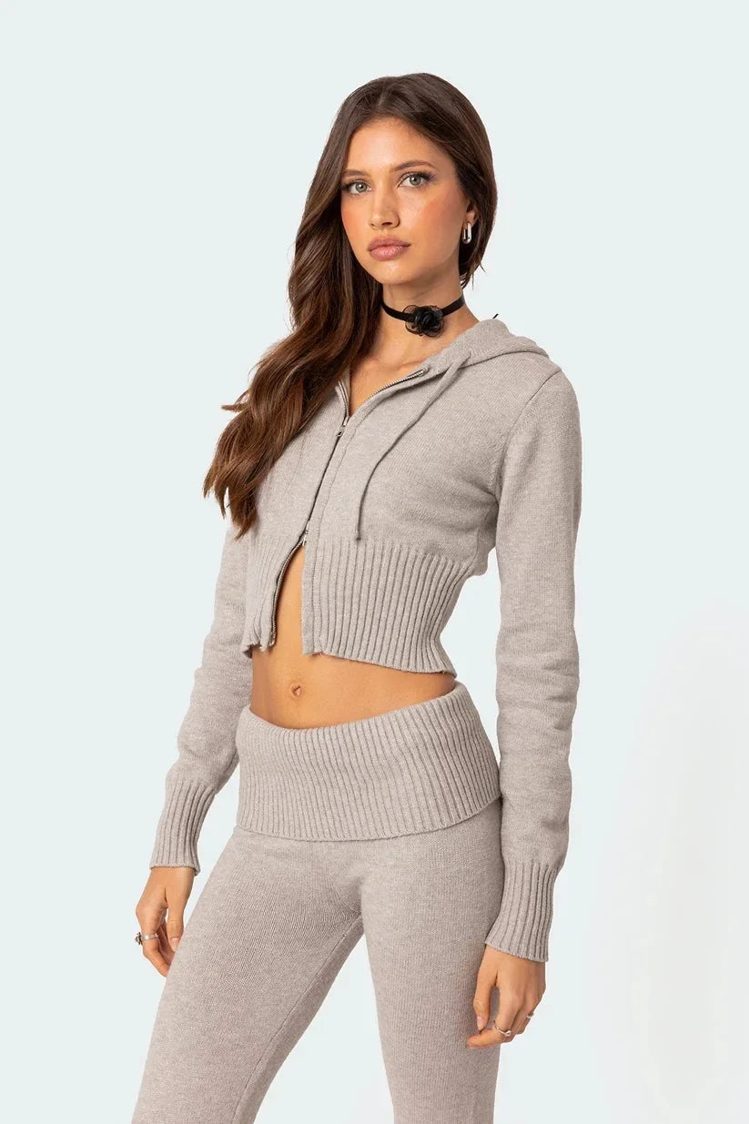EMILY | Strickset mit Hoodie – Weich, Stylisch & Vielseitig