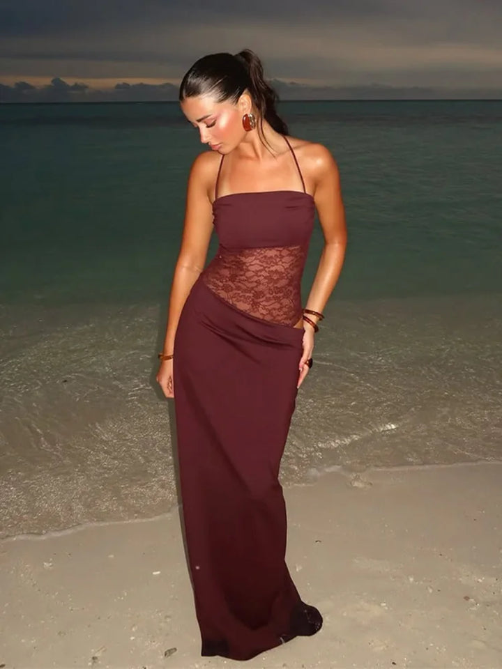 LILLY | Elegantes Satin-Maxikleid – Verführerisch & Komfortabel