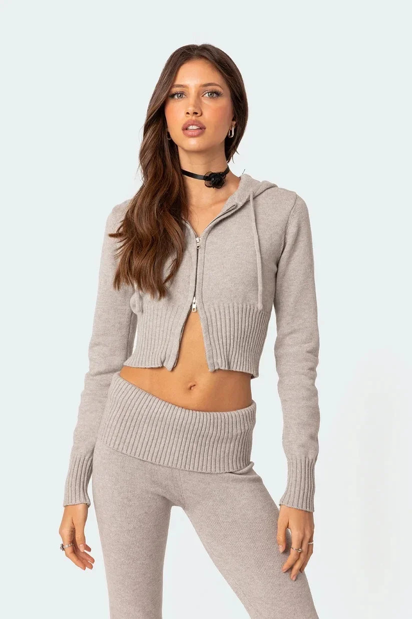 EMILY | Strickset mit Hoodie – Weich, Stylisch & Vielseitig