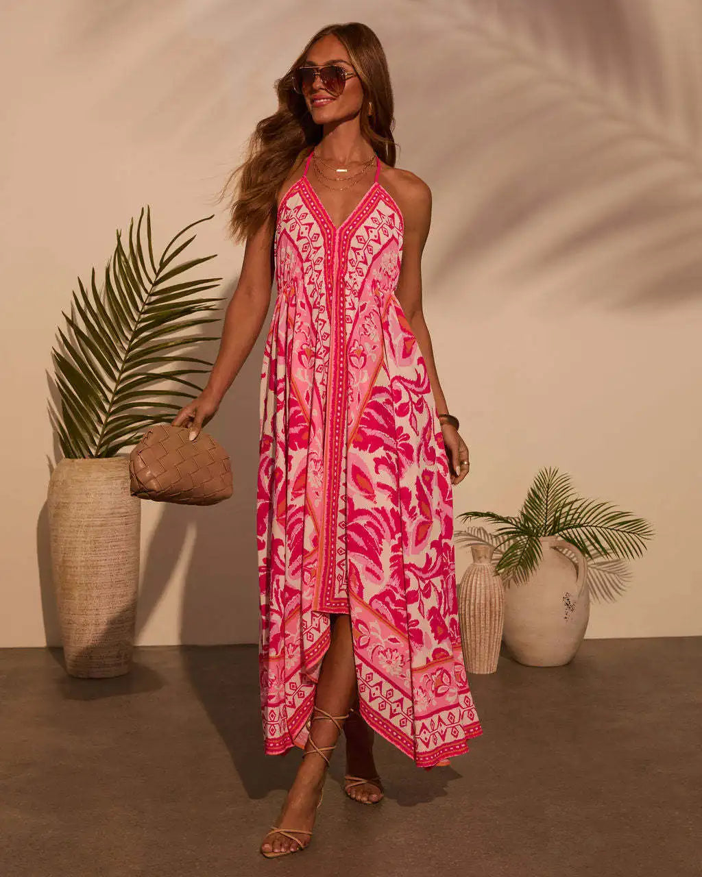 YARA | Boho Maxikleid mit Rückenausschnitt – Luftig, Verspielt & Sommerlich