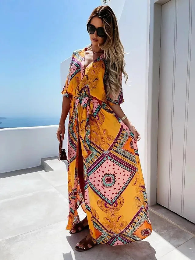 LINA | Bedrucktes Sommerkleid – Feminin, Verspielt & Luftig