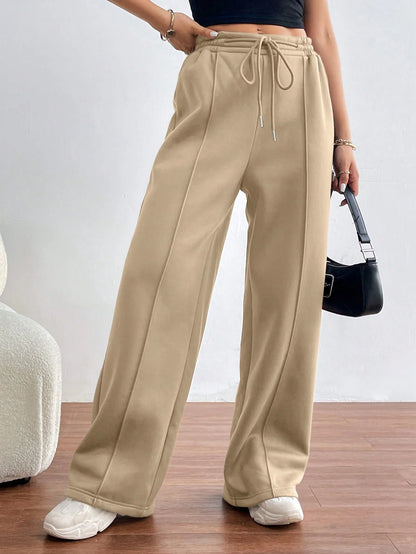 Pantalon à Jambes Larges Femme - Confort et Style