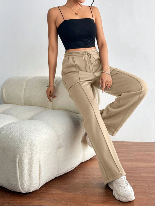 Pantalon à Jambes Larges Femme - Confort et Style