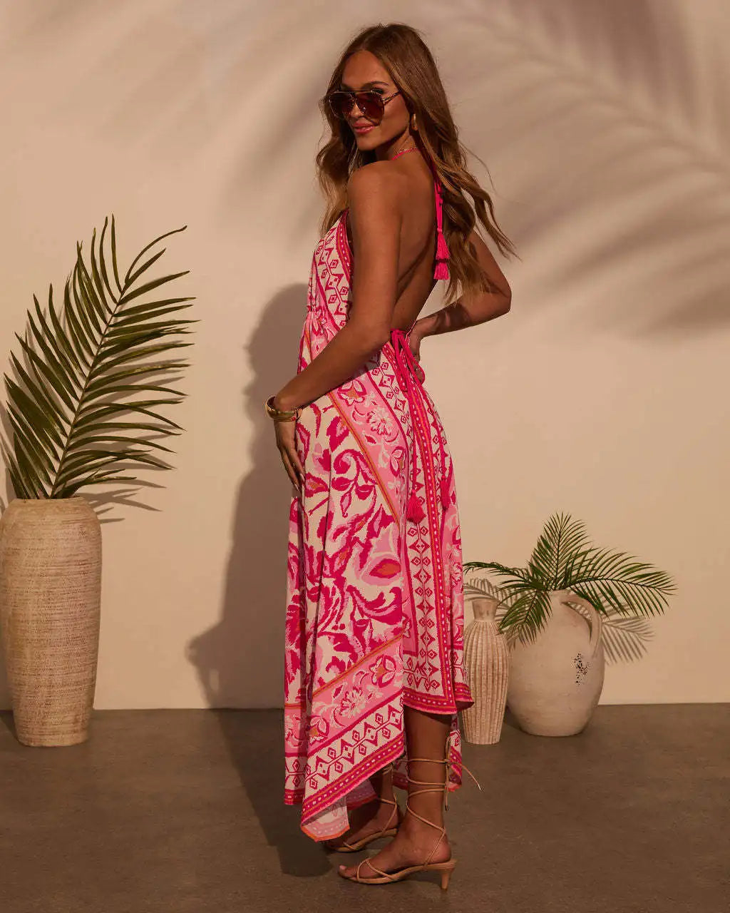 YARA | Boho Maxikleid mit Rückenausschnitt – Luftig, Verspielt & Sommerlich