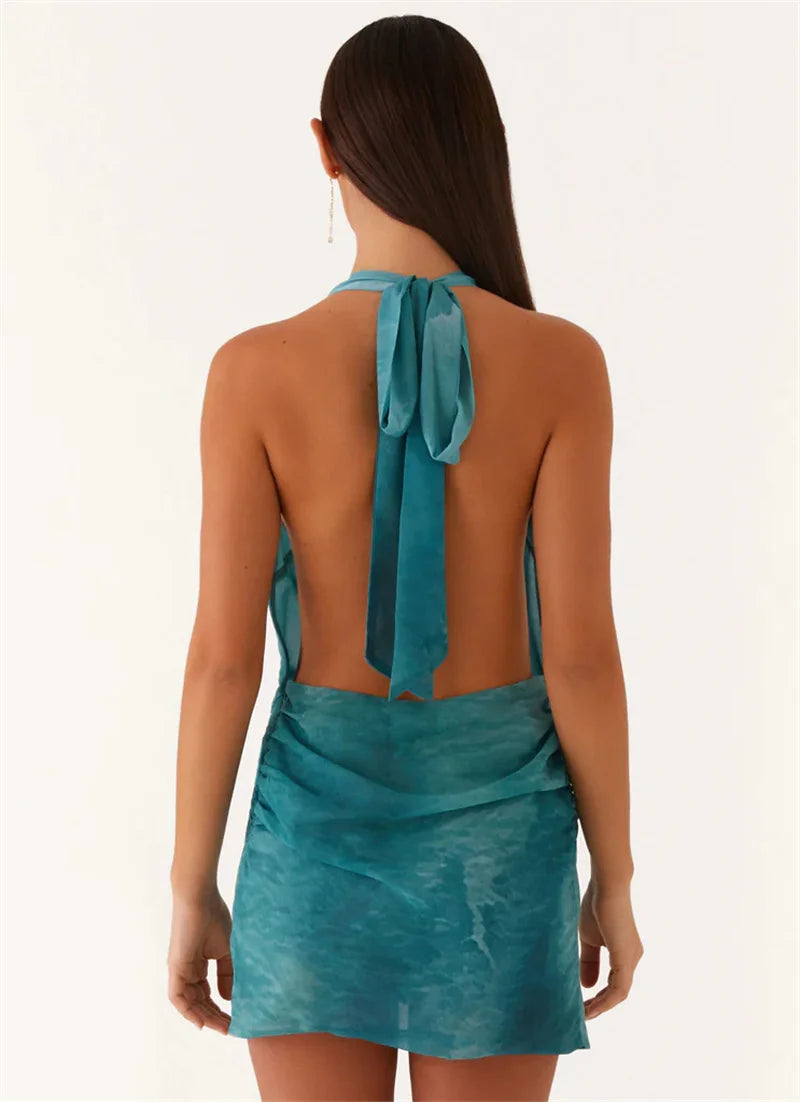 LIA | Sexy Minikleid mit Muscheldetails – Rückenfrei, Elegant & Sommerlich