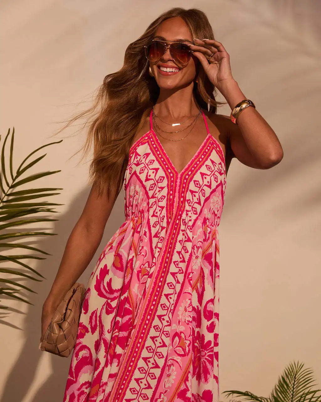 YARA | Boho Maxikleid mit Rückenausschnitt – Luftig, Verspielt & Sommerlich
