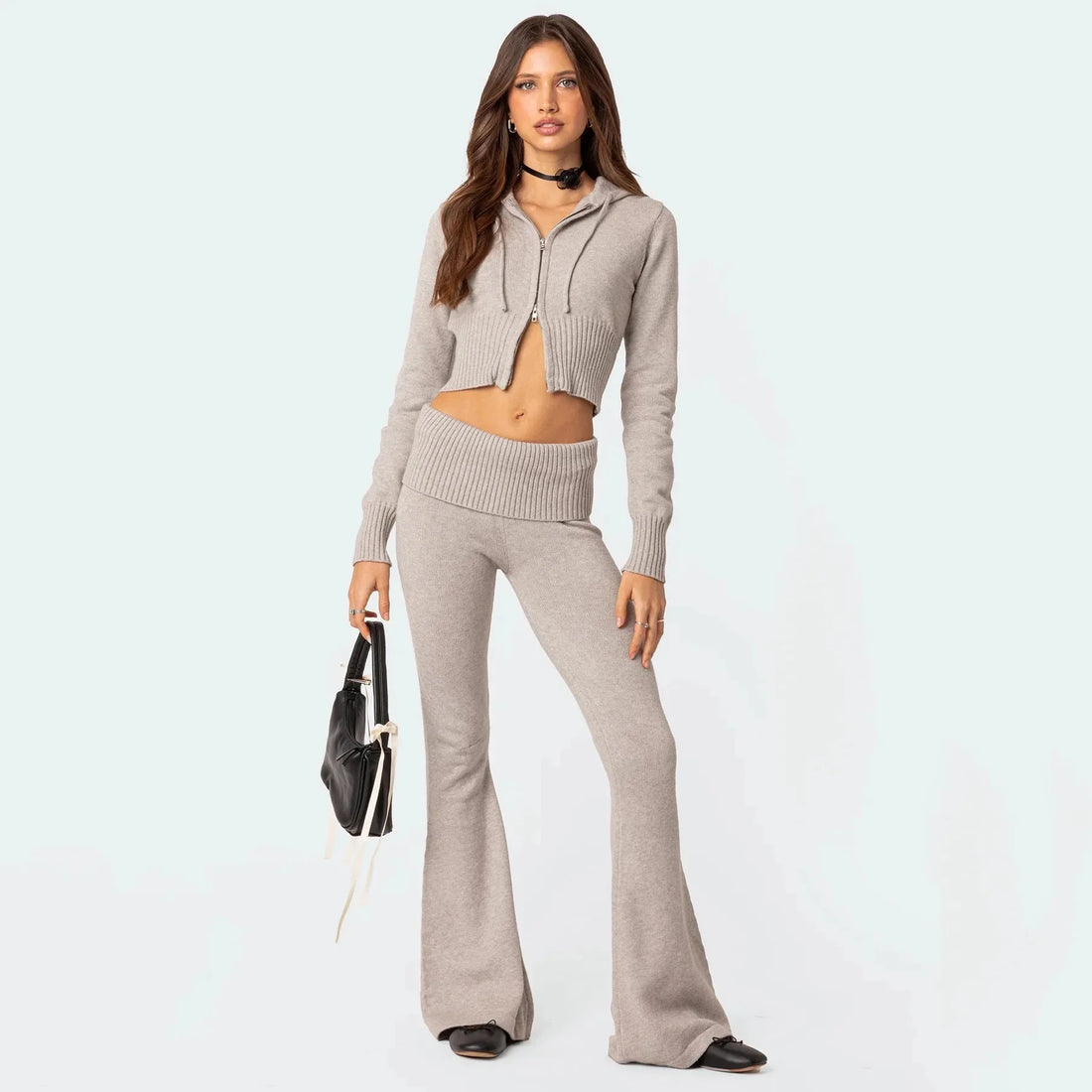 EMILY | Strickset mit Hoodie – Weich, Stylisch & Vielseitig