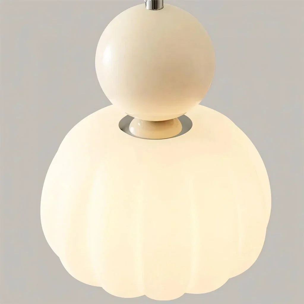 Suspension Luminaire Art Déco Crème Élégante