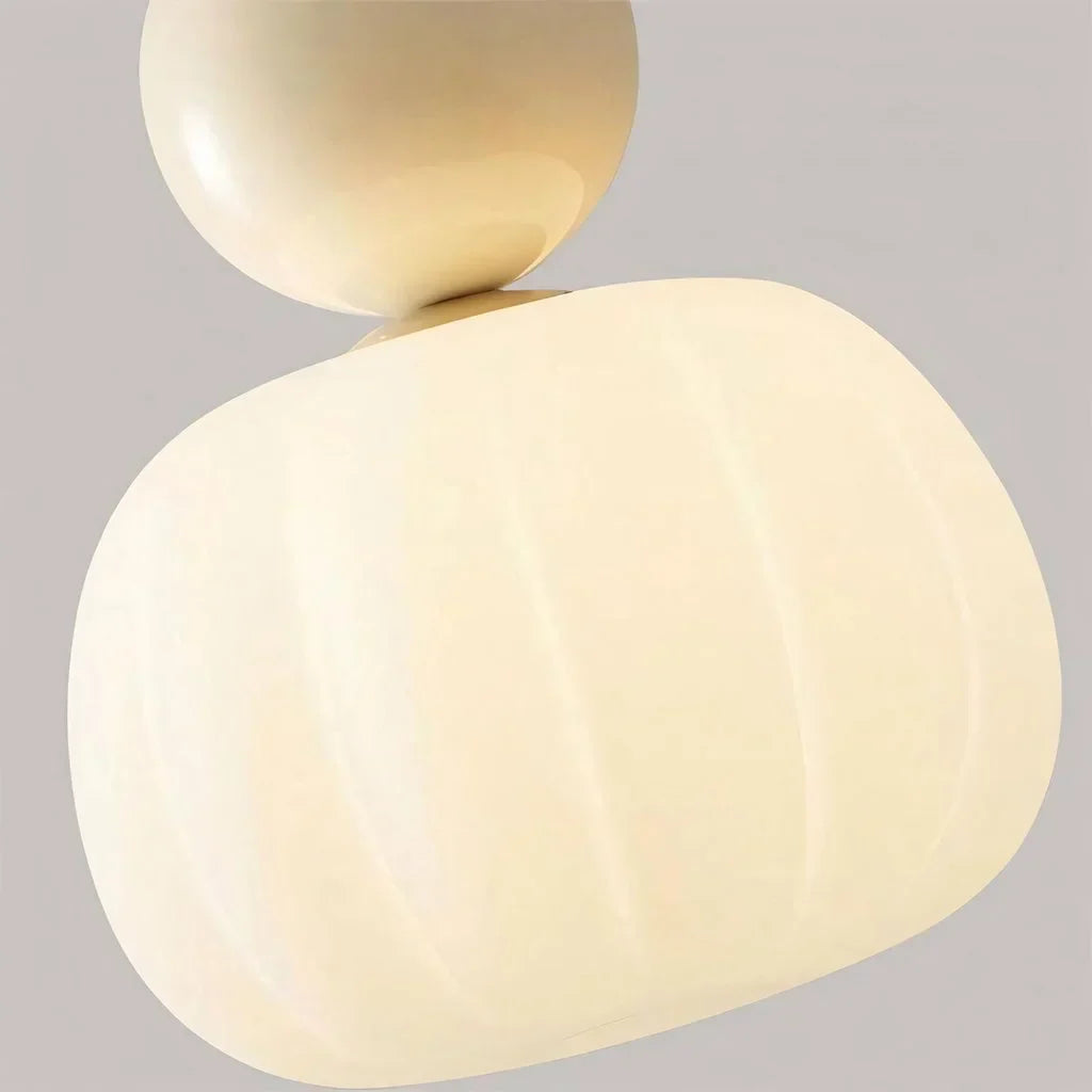 Suspension Luminaire Art Déco Crème Élégante