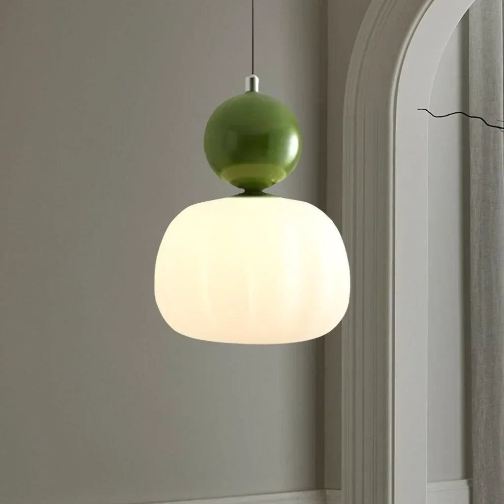 Suspension Luminaire Art Déco Crème Élégante