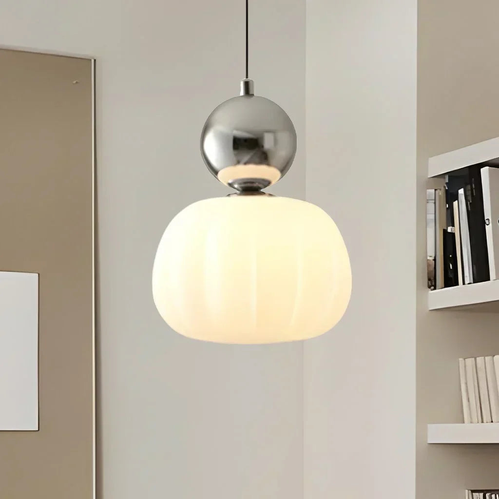 Suspension Luminaire Art Déco Crème Élégante