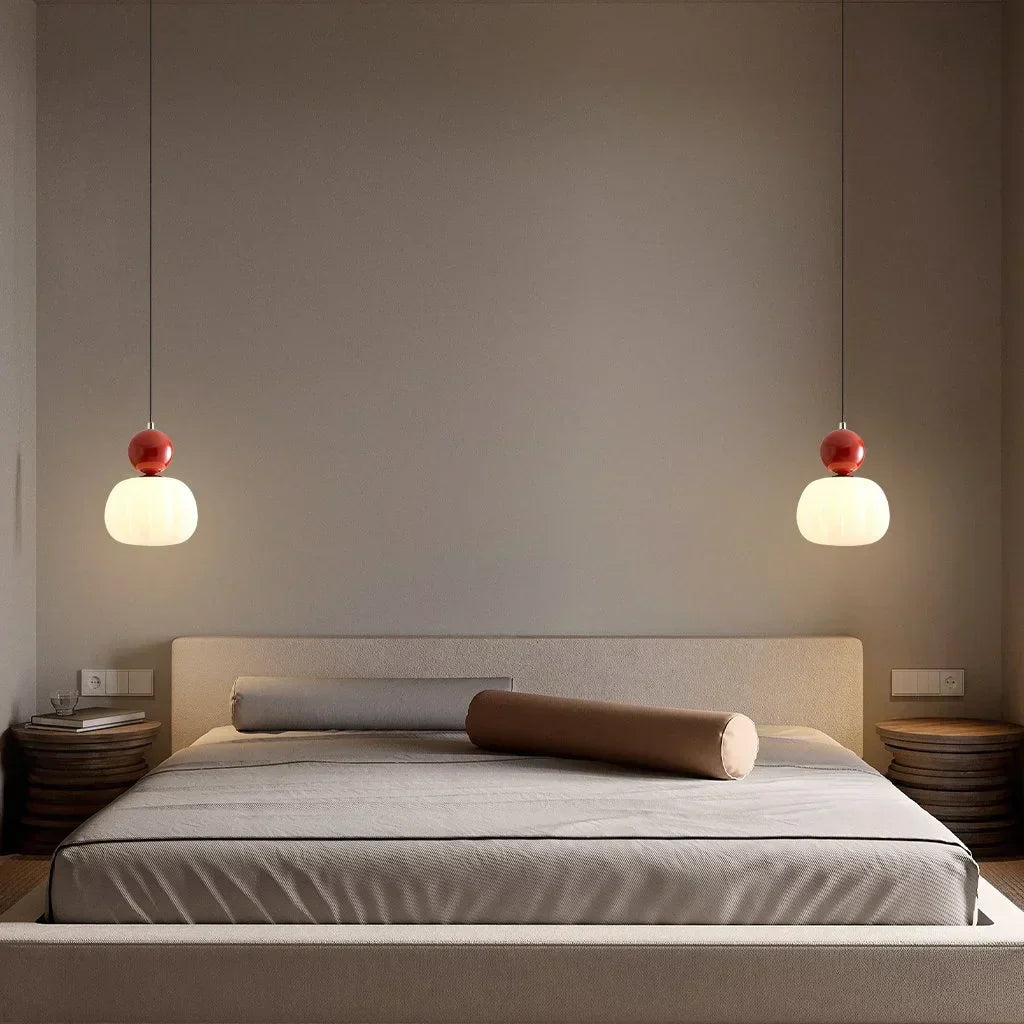 Suspension Luminaire Art Déco Crème Élégante