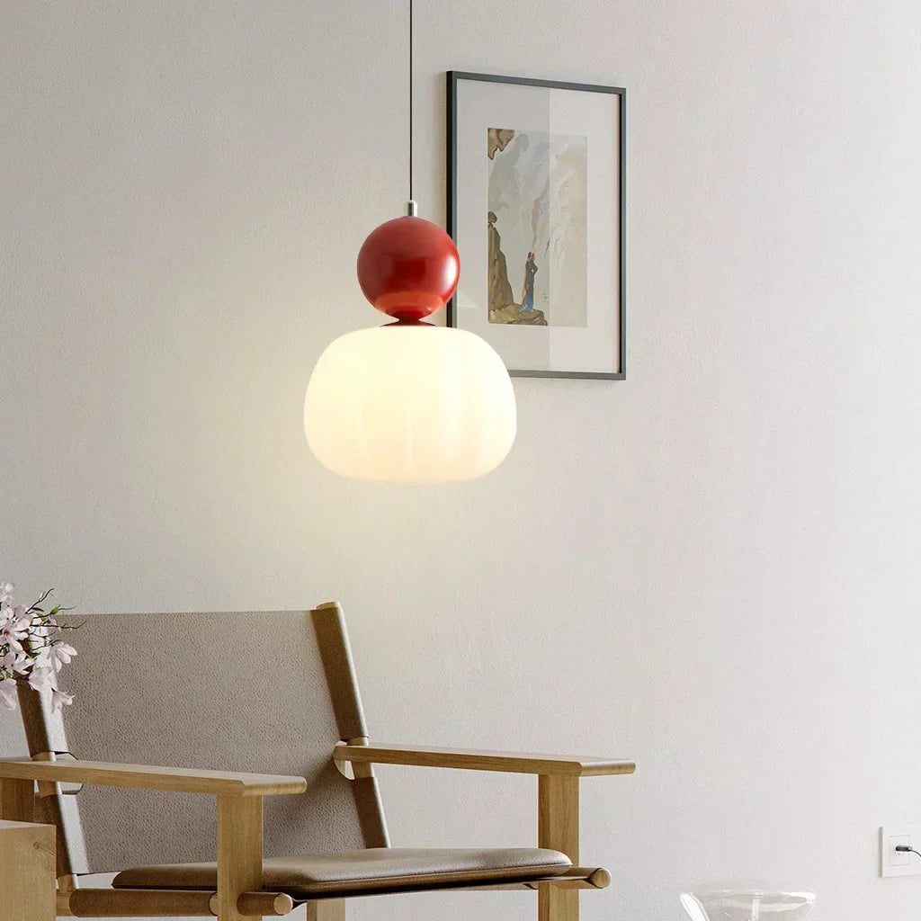 Suspension Luminaire Art Déco Crème Élégante