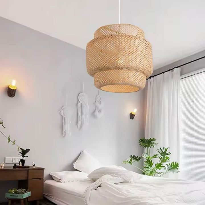 Suspension Luminaire Élégant Style Japonais
