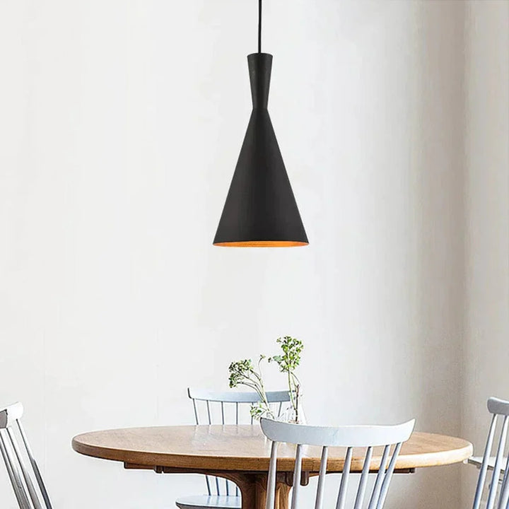 Suspension Luminaire Industrielle Noire à LED