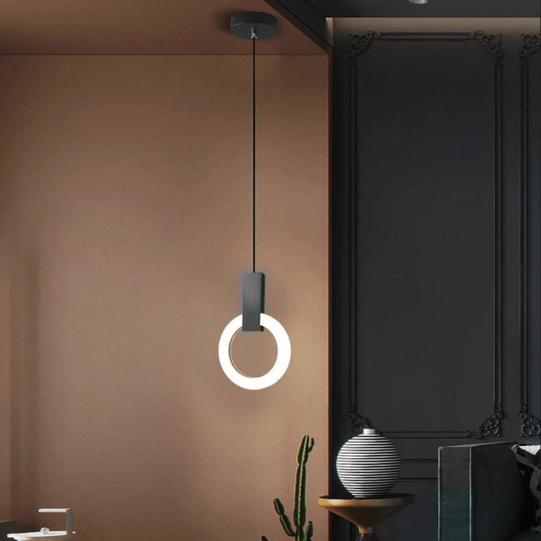 Suspension Luminaire LED Circulaire Style Nordique