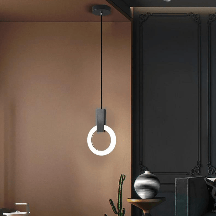 Suspension Luminaire LED Circulaire Style Nordique