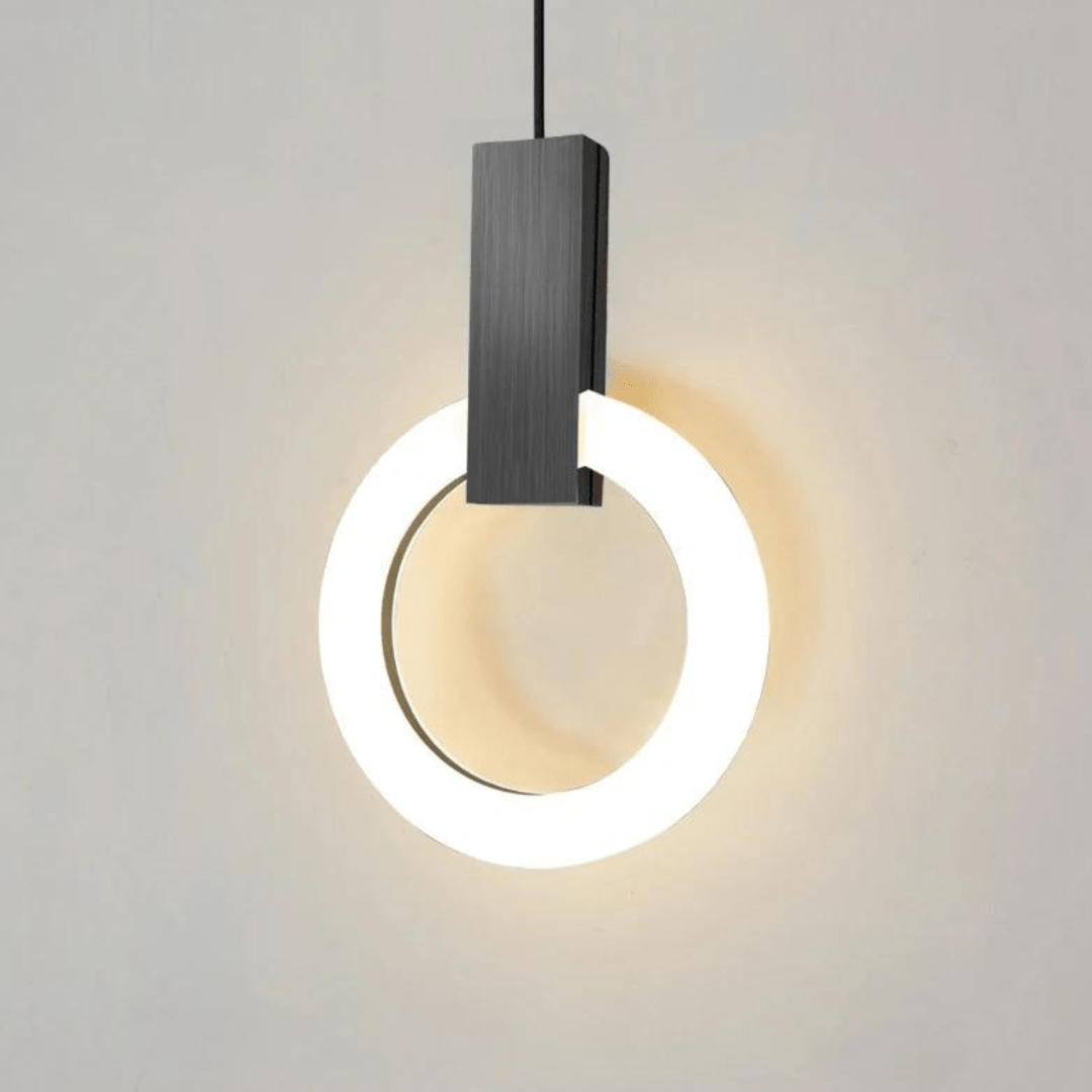 Suspension Luminaire LED Circulaire Style Nordique