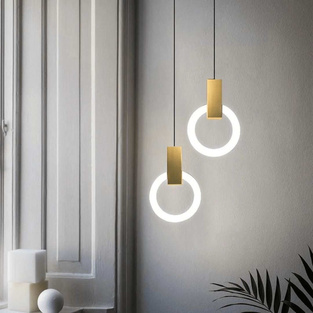 Suspension Luminaire LED Circulaire Style Nordique