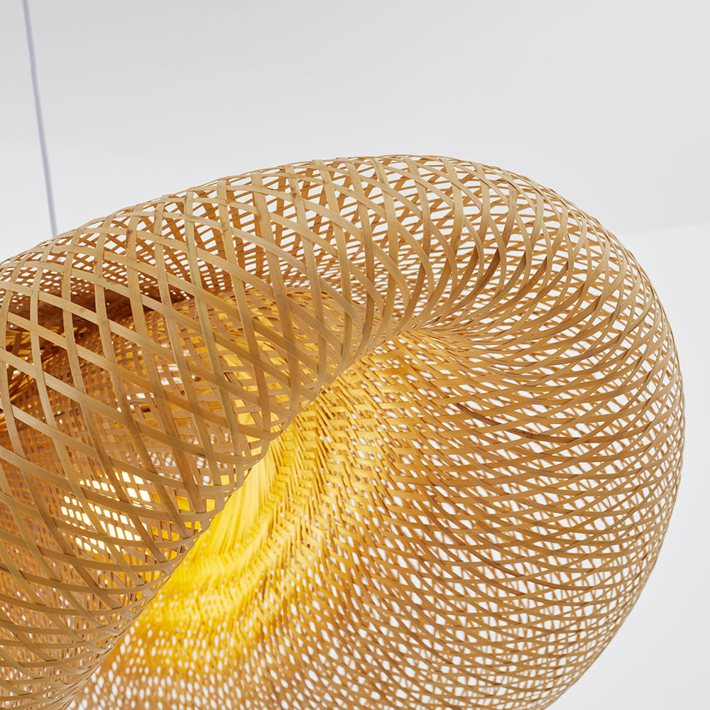 Suspension Luminaire en Bambou Naturel