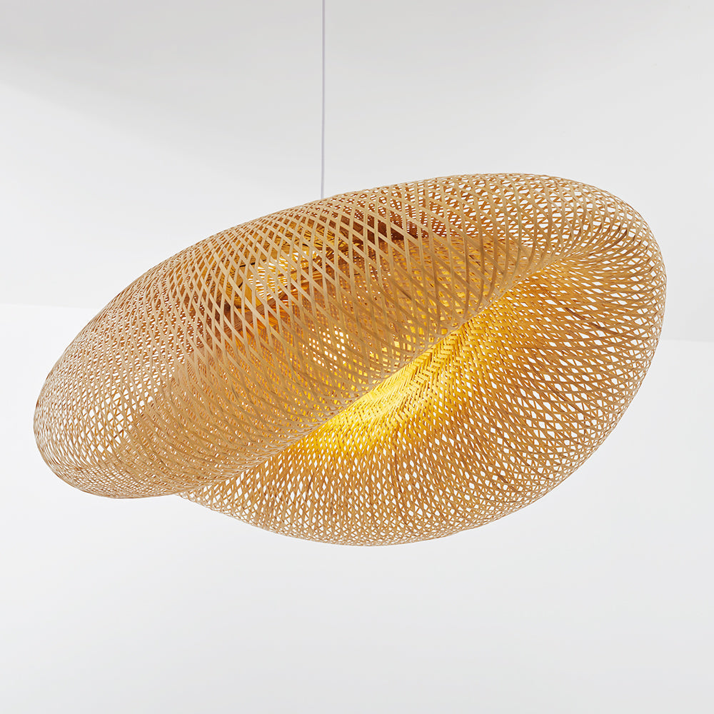 Suspension Luminaire en Bambou Naturel