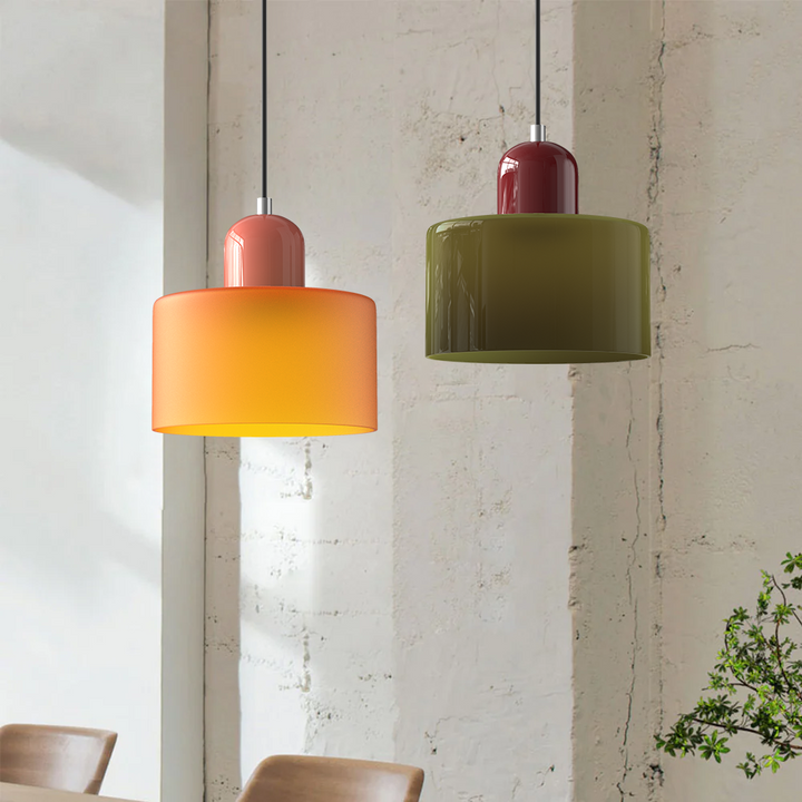 Suspension Luminaire en Verre Style Bauhaus Créatif