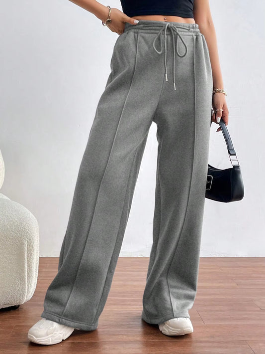 Pantalon à Jambes Larges Femme - Confort et Style